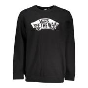 Vans Svart Långärmad Sweatshirt Logo Print Black, Herr