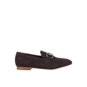 ALMA EN PENA Metallstig Loafer Brown, Dam