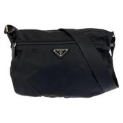 Prada Vintage Pre-owned Canvas prada-vskor Black, Dam