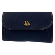 Dior Vintage Pre-owned Canvas handvskor Blue, Dam