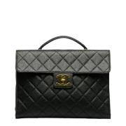 Chanel Vintage Pre-owned Laeder handvskor Black, Dam