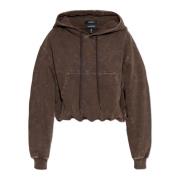 R13 Bomullssweatshirt Brown, Dam