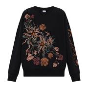 PS By Paul Smith Sweatshirt med tryck Black, Dam