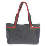 Gucci Vintage Pre-owned Canvas gucci-vskor Gray, Dam