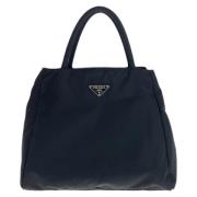 Prada Vintage Pre-owned Canvas prada-vskor Black, Dam