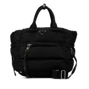 Prada Vintage Pre-owned Canvas prada-vskor Black, Dam