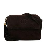 Chanel Vintage Pre-owned Laeder crossbodyvskor Brown, Dam