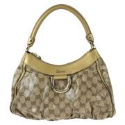 Gucci Vintage Pre-owned Canvas gucci-vskor Beige, Dam