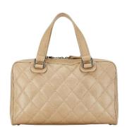 Chanel Vintage Pre-owned Laeder handvskor Beige, Dam