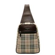 Burberry Vintage Pre-owned Canvas axelremsvskor Brown, Dam