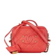 Chanel Vintage Pre-owned Laeder chanel-vskor Red, Dam