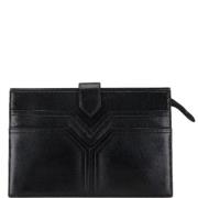 Yves Saint Laurent Vintage Pre-owned Laeder kuvertvskor Black, Dam