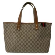 Gucci Vintage Pre-owned Canvas gucci-vskor Beige, Dam