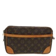 Louis Vuitton Vintage Pre-owned Canvas kuvertvskor Brown, Dam