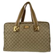 Gucci Vintage Pre-owned Canvas handvskor Beige, Dam