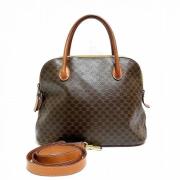 Celine Vintage Pre-owned Canvas handvskor Brown, Dam