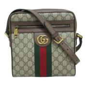 Gucci Vintage Pre-owned Canvas gucci-vskor Beige, Dam