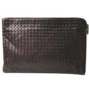 Bottega Veneta Vintage Pre-owned Laeder portfljer Brown, Dam