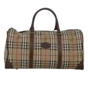 Burberry Vintage Pre-owned Canvas handvskor Beige, Dam