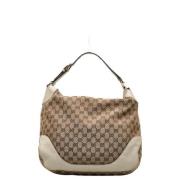 Gucci Vintage Pre-owned Canvas gucci-vskor Beige, Dam