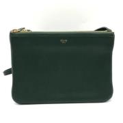 Celine Vintage Pre-owned Laeder crossbodyvskor Green, Dam