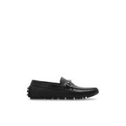 Emporio Armani Läder Loafers Black, Herr