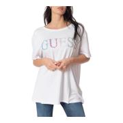 Guess Dam T-shirt Mode Stil White, Dam