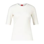 Hugo Boss Mjuk Bomull T-shirt Darnelia White, Dam