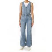 Levi's Wide Leg Denim Jumpsuit Blue, Dam