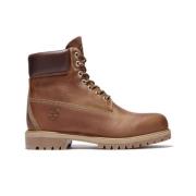 Timberland Klassiska Vattentäta Läderstövlar Brown, Herr