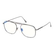 Tom Ford Blå Block Glasögonbågar Blank Antracit/Blå Blue, Unisex