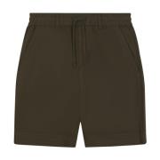 Lyle & Scott Bomull Linne Shorts Green, Herr