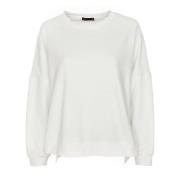 Drykorn Casual Sweatshirt Lunaia Stil White, Dam