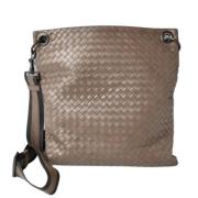 Bottega Veneta Vintage Pre-owned Laeder crossbodyvskor Brown, Dam