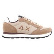 Sun68 Herr Låga Sneakers Solid Stil Beige, Herr