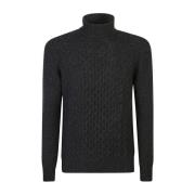 Drumohr Svart Sweatshirt Aw24 Black, Herr