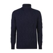 Drumohr Blå Sweatshirt Aw24 Herrmode Blue, Herr