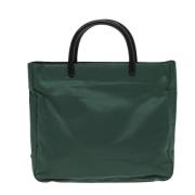 Prada Vintage Pre-owned Tyg prada-vskor Green, Dam