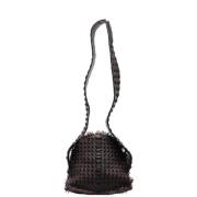 Bottega Veneta Vintage Pre-owned Laeder axelremsvskor Black, Dam