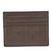 Fendi Vintage Pre-owned Laeder plnbcker Brown, Herr