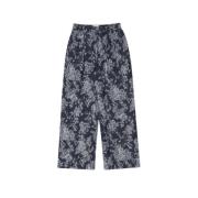 The New Society Blommig Jacquard Denimjacka Blue, Dam