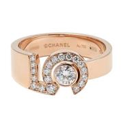 Chanel Vintage Pre-owned Roseguld ringar Yellow, Dam