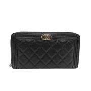 Chanel Vintage Pre-owned Laeder plnbcker Black, Dam