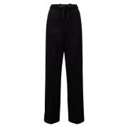 Moncler Satin Track Pants 90-talsstil Black, Dam