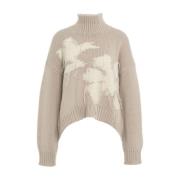 Dondup Beige Sweater Kollektion Beige, Dam