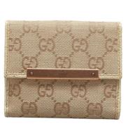 Gucci Vintage Pre-owned Canvas plnbcker Beige, Dam