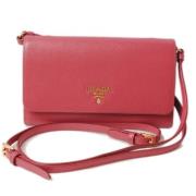 Prada Vintage Pre-owned Laeder plnbcker Pink, Dam