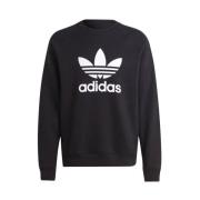 Adidas Klassisk Trefoil Crewneck Sweatshirt Black, Herr