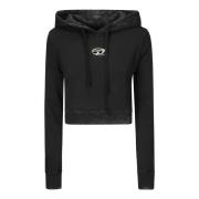 Diesel Faded Effect Hooded Sweatshirt Black, Dam