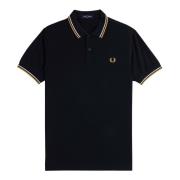 Fred Perry Klassisk Twin Tipped Polo Skjorta Blue, Herr